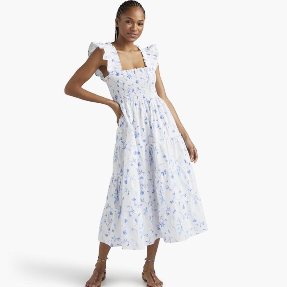 NWT Hill House Ellie Nap Dress- Blue Botanical